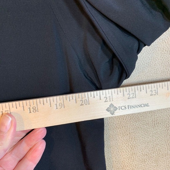 MKM Designs Women Top 3X Black Pullover Scoop Neck Embellished Classy Office VTG - Picture 9 of 11